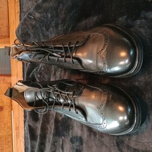 Aldo Black Leather Men's Boots